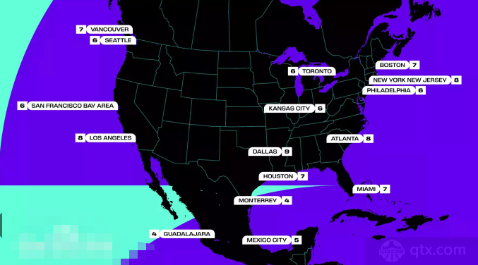 星空体育热点资讯 - 2026年世界杯美加墨具体比赛地点及球场完整版（3个国家16座城市16个球场承办）