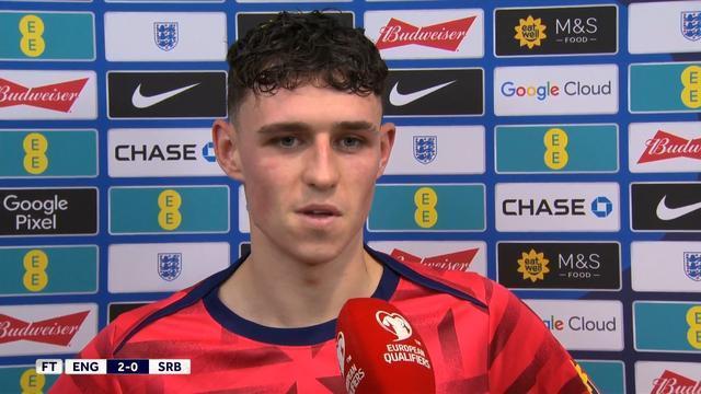 福登：很高兴能以一个类似伪9号的角色上场，我很享受